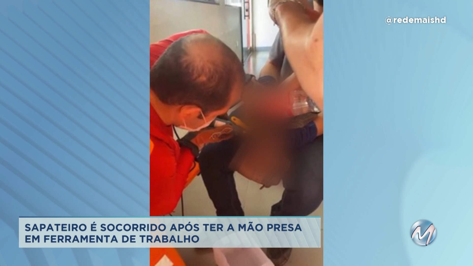 Montes Claros: sapateiro é socorrido após ter a mão presa em ferramenta de trabalho