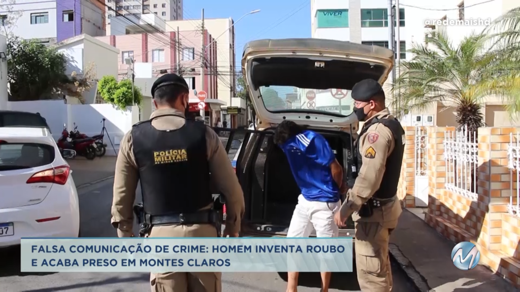 Falsa comunicação de crime: homem inventa roubo e acaba preso em Montes Claros