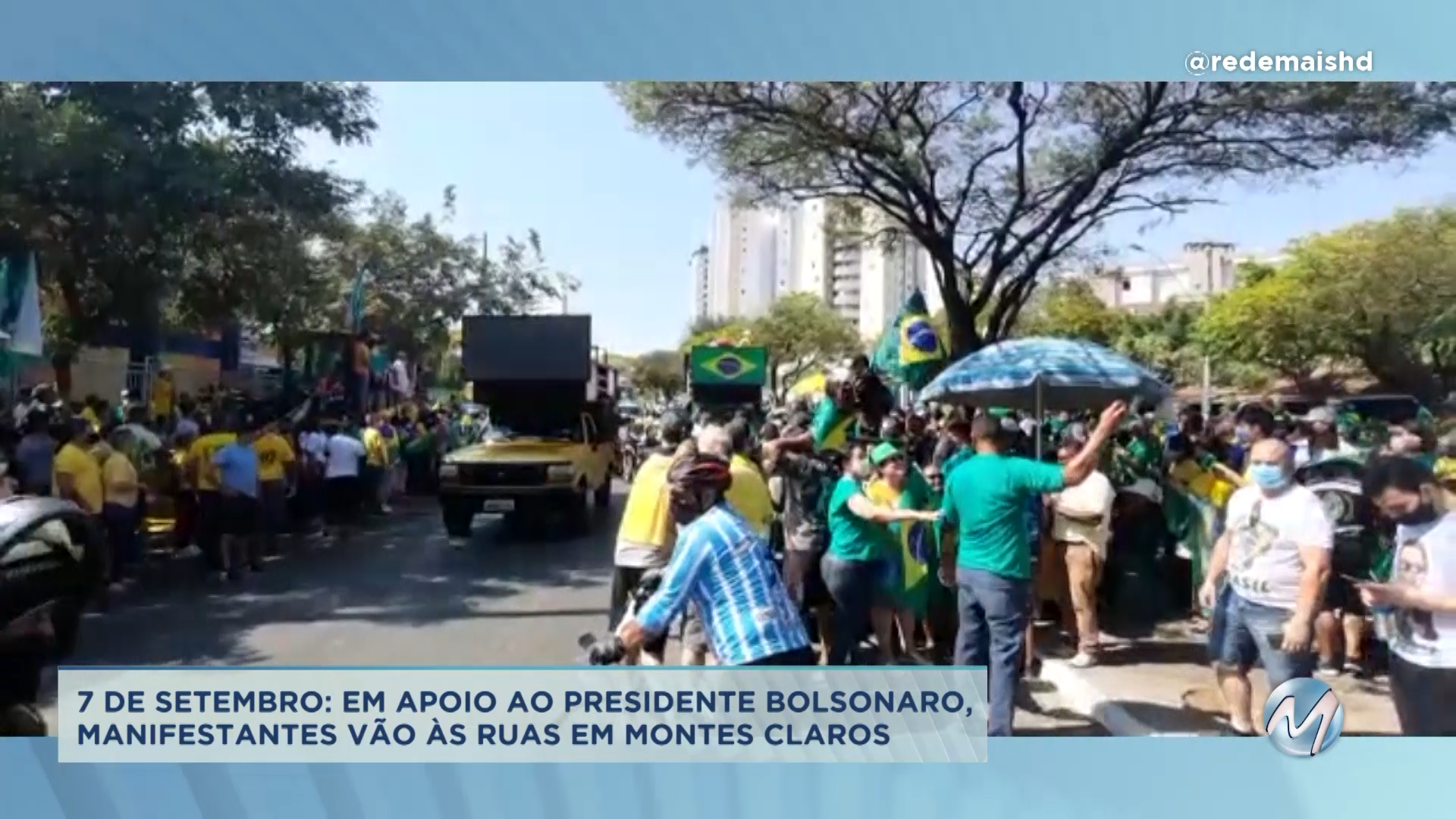 Manifestantes vão às ruas em Montes Claros em apoio ao Governo Federal