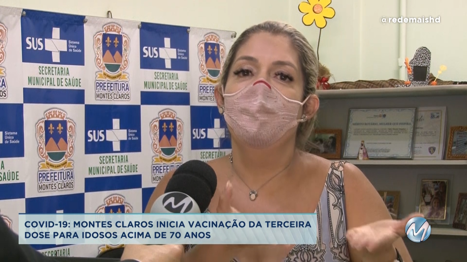 Montes Claros inicia vacinação da 3ª dose para idosos acima de 70 anos