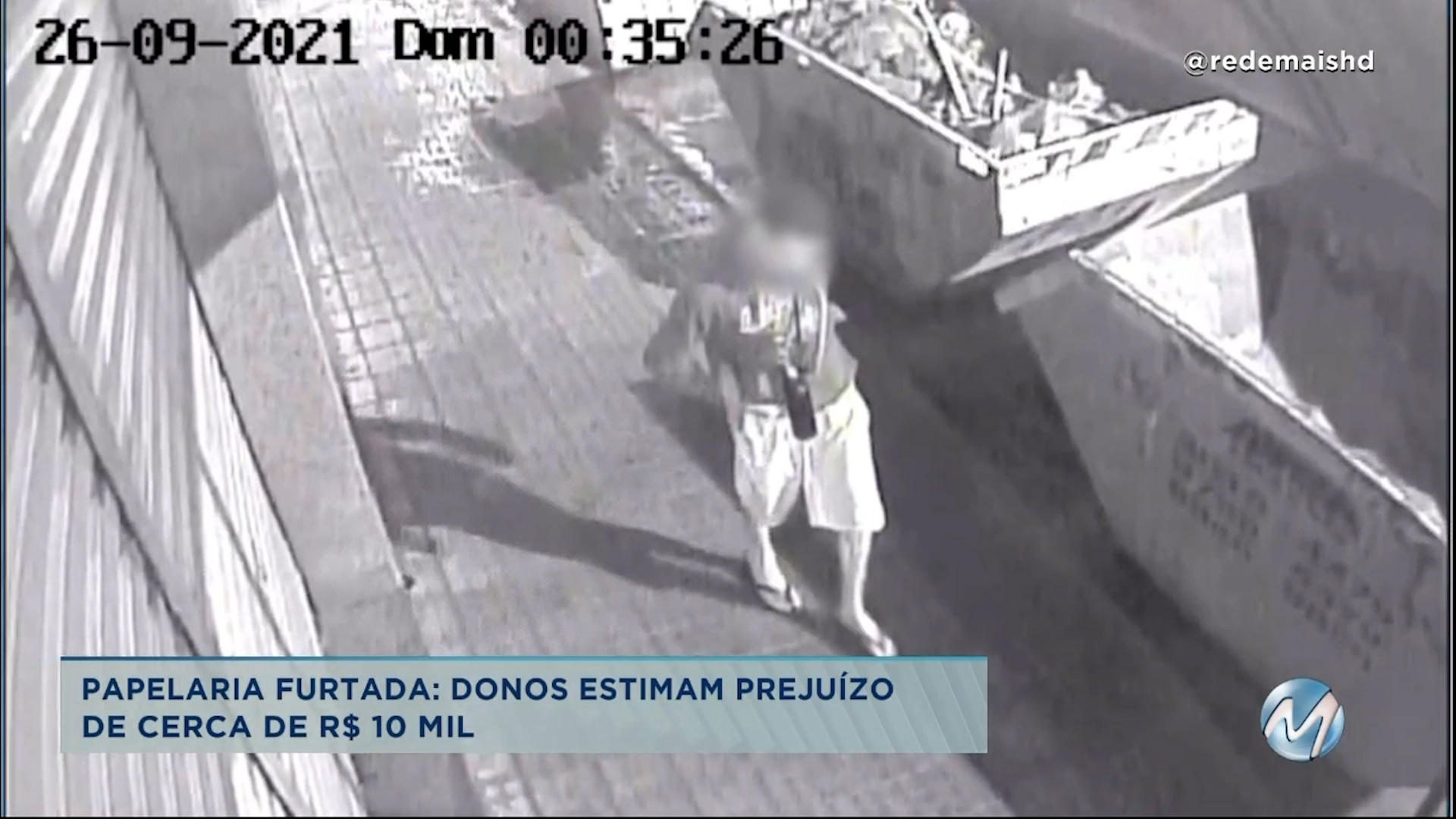 Papelaria furtada: donos estimam prejuízo de cerca de R$ 10 mil