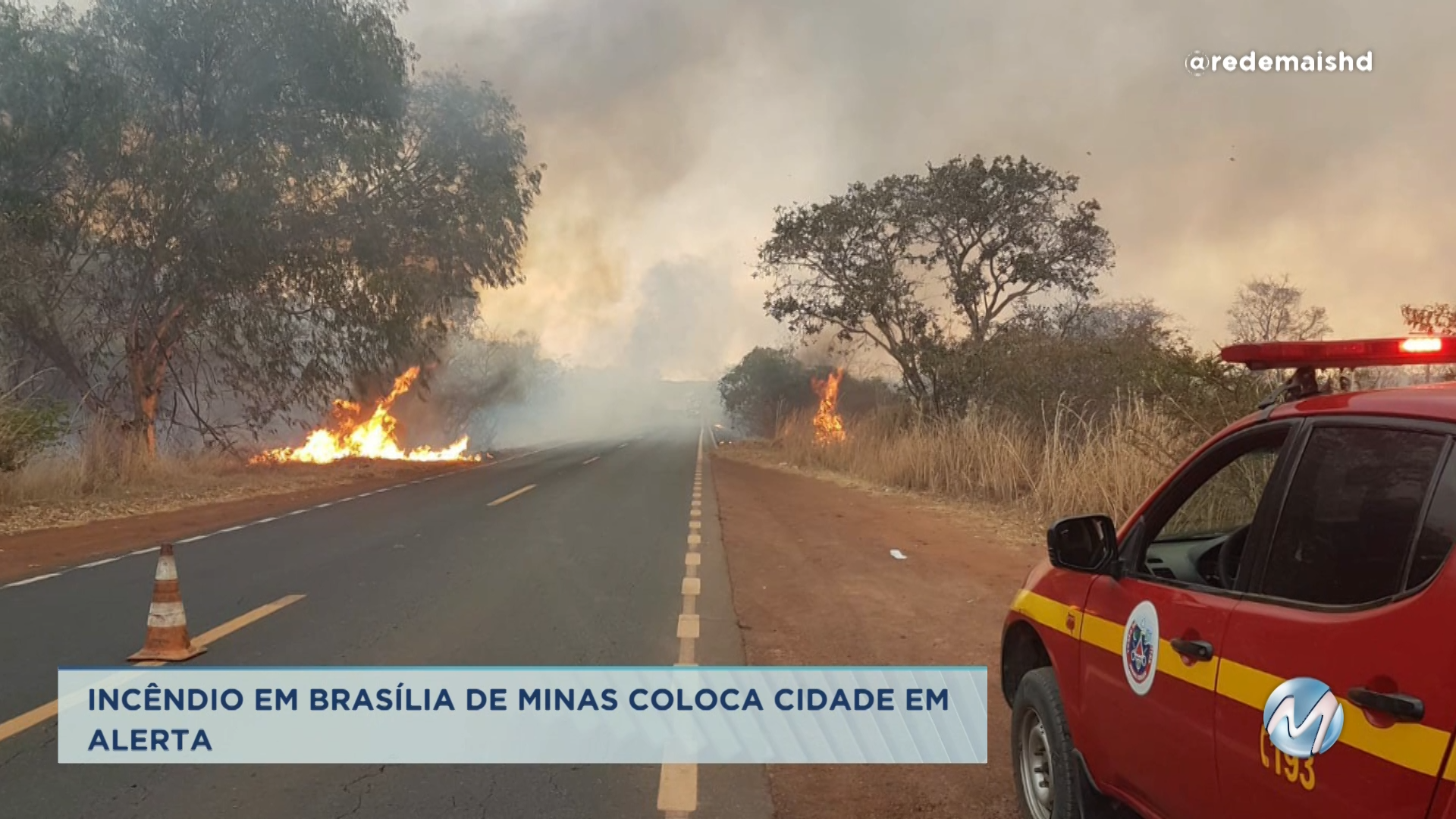 Incêndio destrói pastagens e lavouras no Norte de Minas
