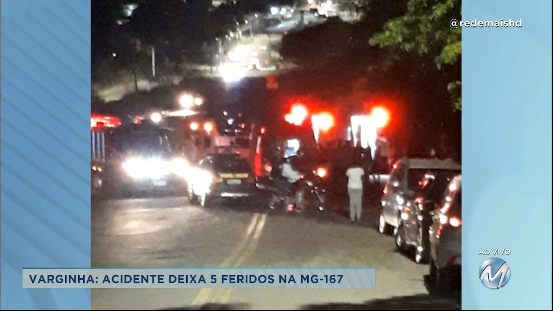 Varginha: acidente deixa 5 feridos na MG-167