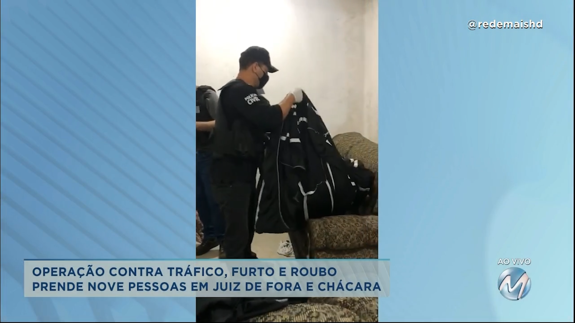 Juiz de Fora e Chácara: operação contra tráfico, furto e roubo prende nove pessoas