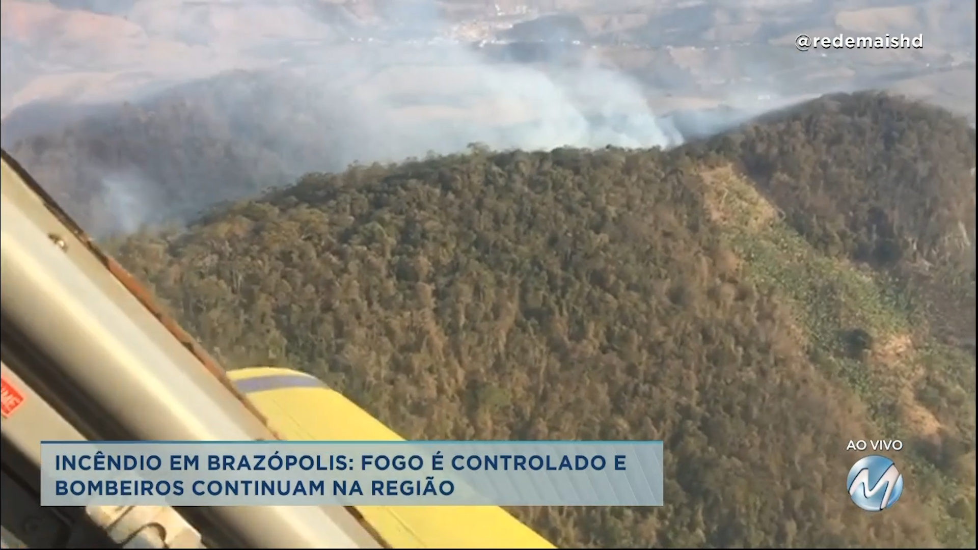 Incêndio em Brazópolis: fogo é controlado e bombeiros continuam na região
