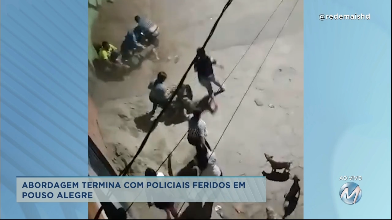 Pouso Alegre: policial militar leva pedrada enquanto tentava prender foragido da Justiça