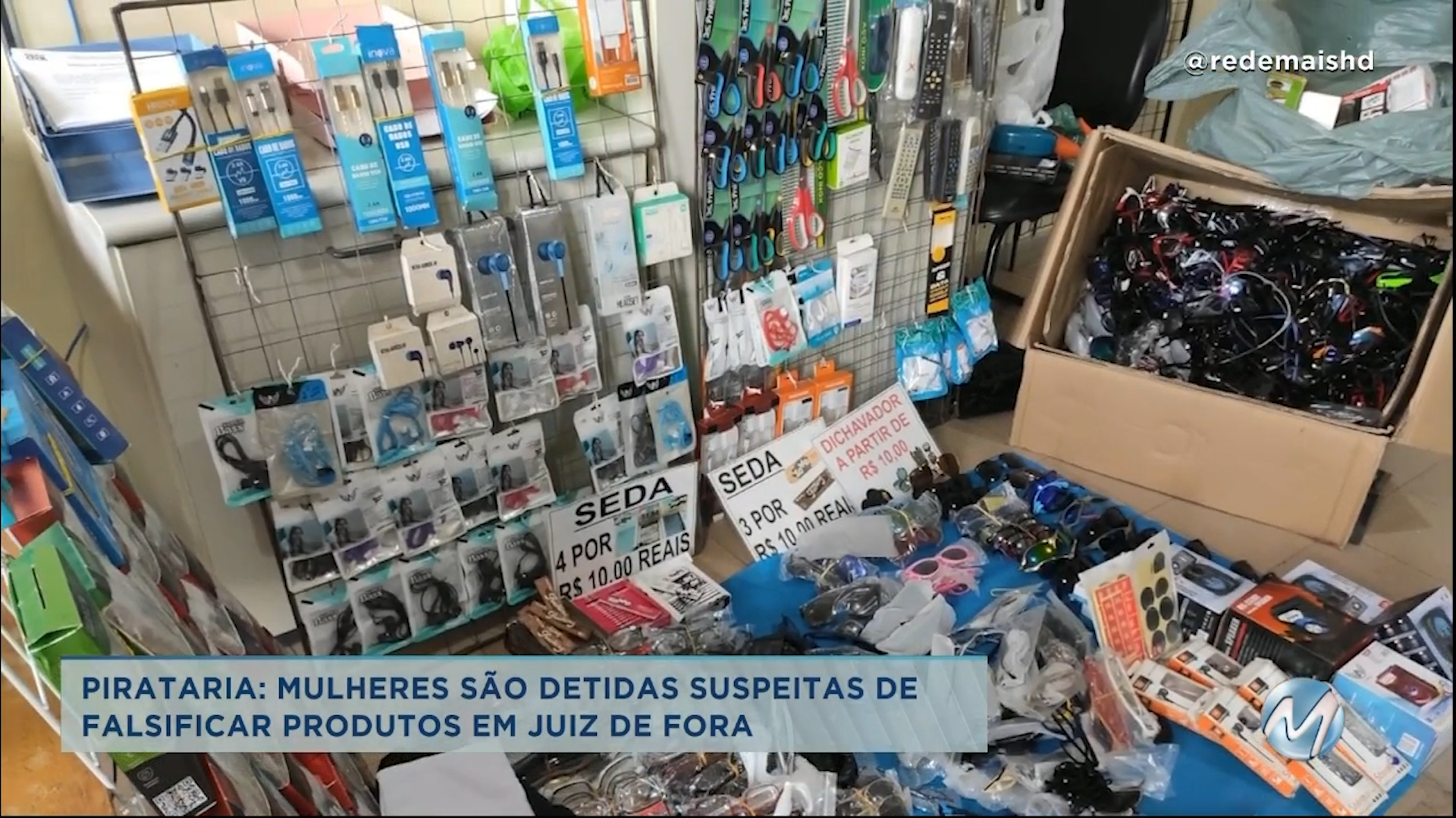Pirataria: mulheres são detidas suspeitas de falsificar produtos em Juiz de Fora