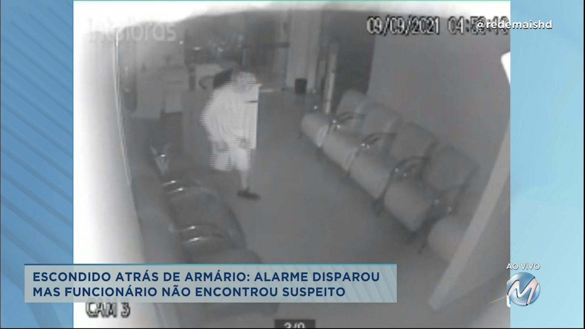 Flagrante: homem entra em clínica e furta celulares em Varginha