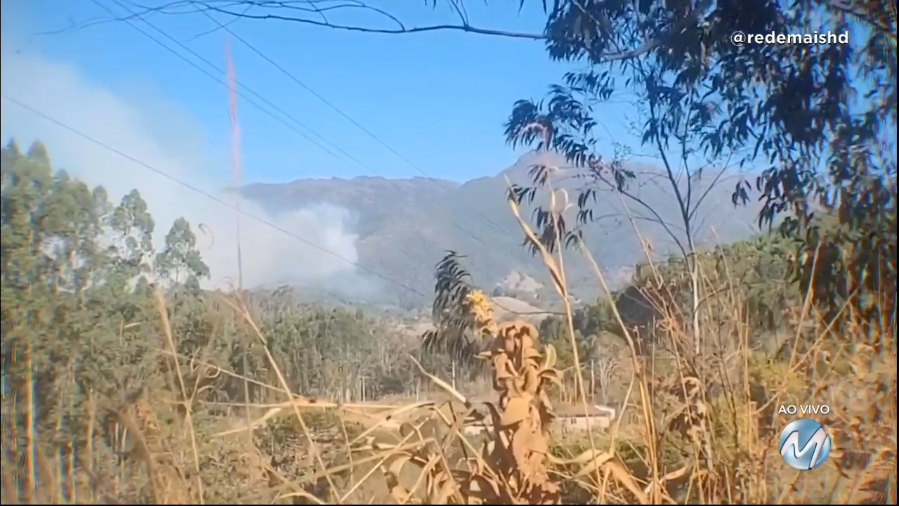 Incêndio atinge Serra da Mantiqueira em Marmelópolis