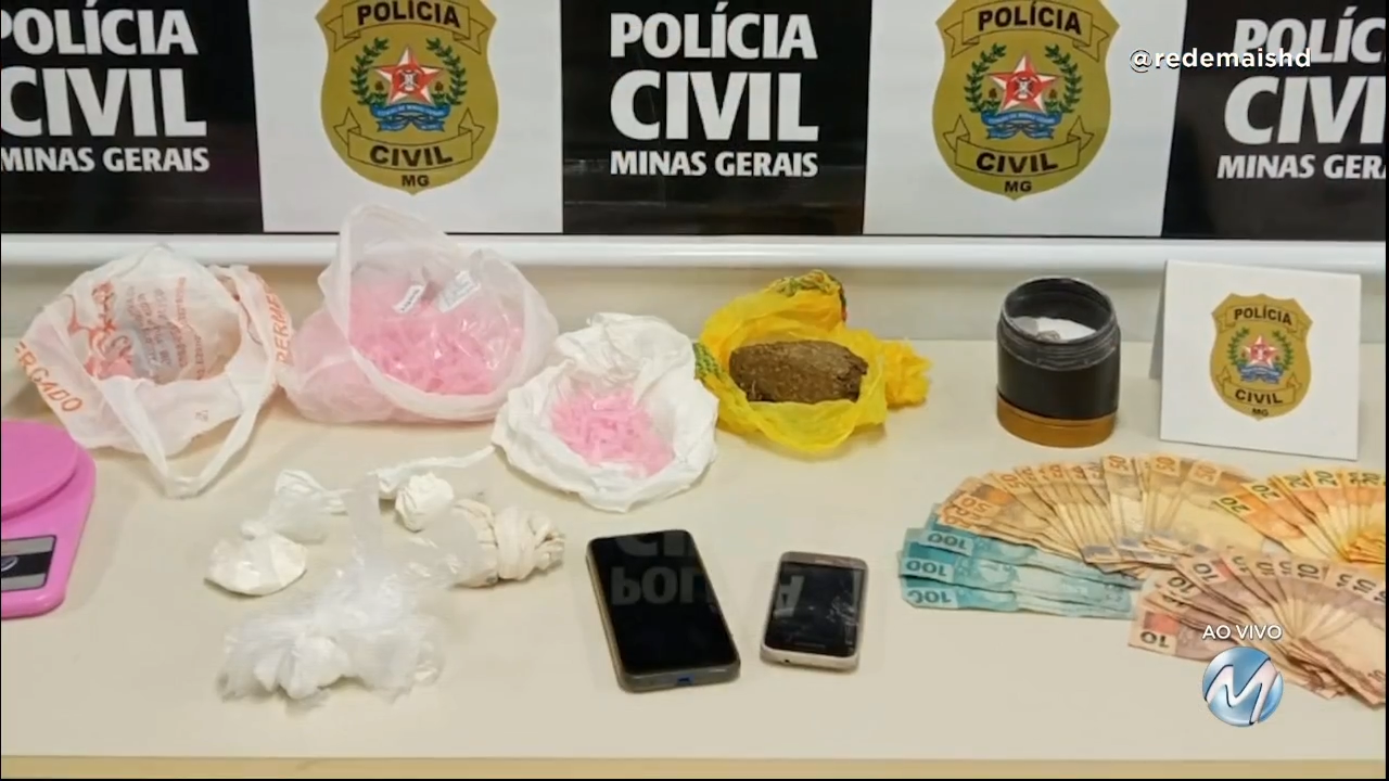 Três são presos suspeitos de envolvimento com tráfico de drogas em Pouso Alegre