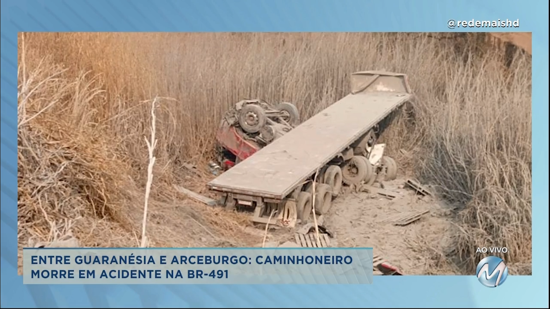 Entre Guaranésia e Arceburgo: caminhoneiro morre em acidente na BR-491
