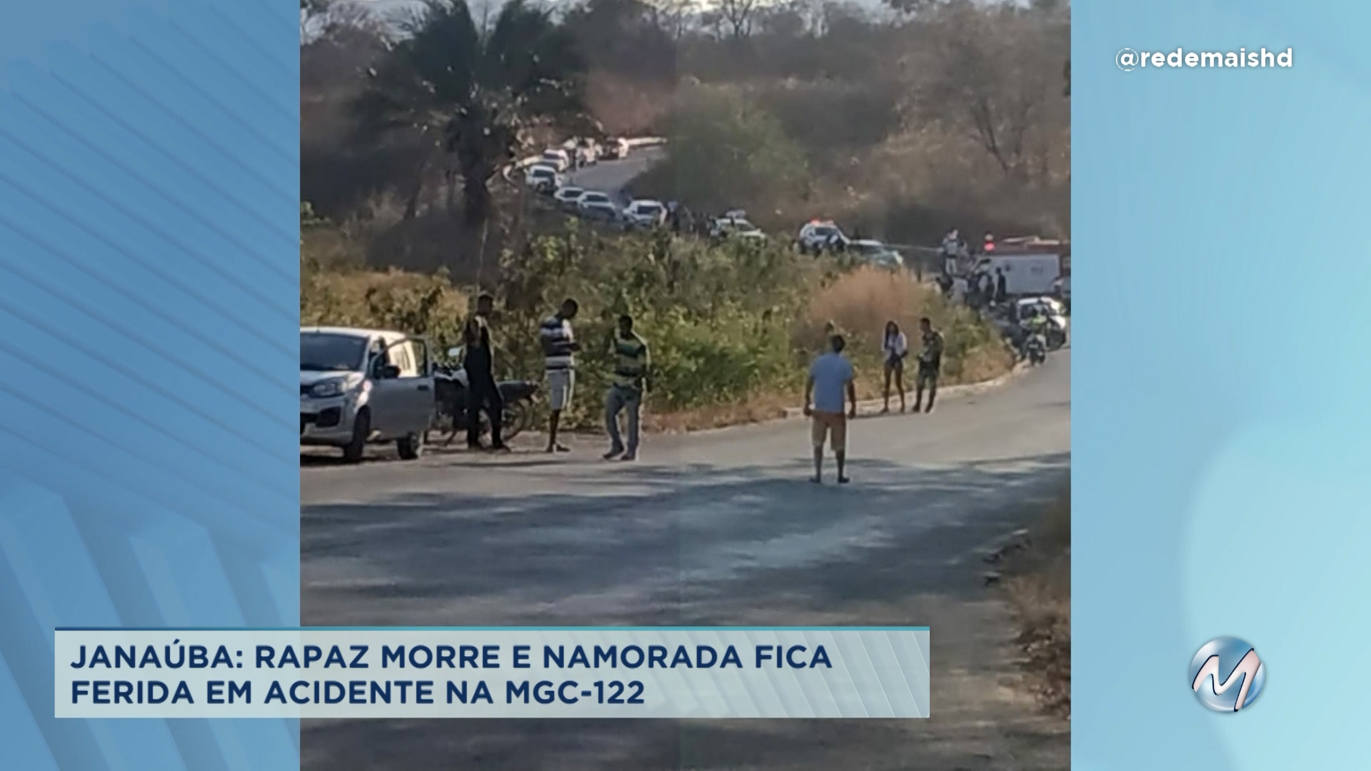 Janaúba: rapaz morre e namorada fica ferida em acidente
