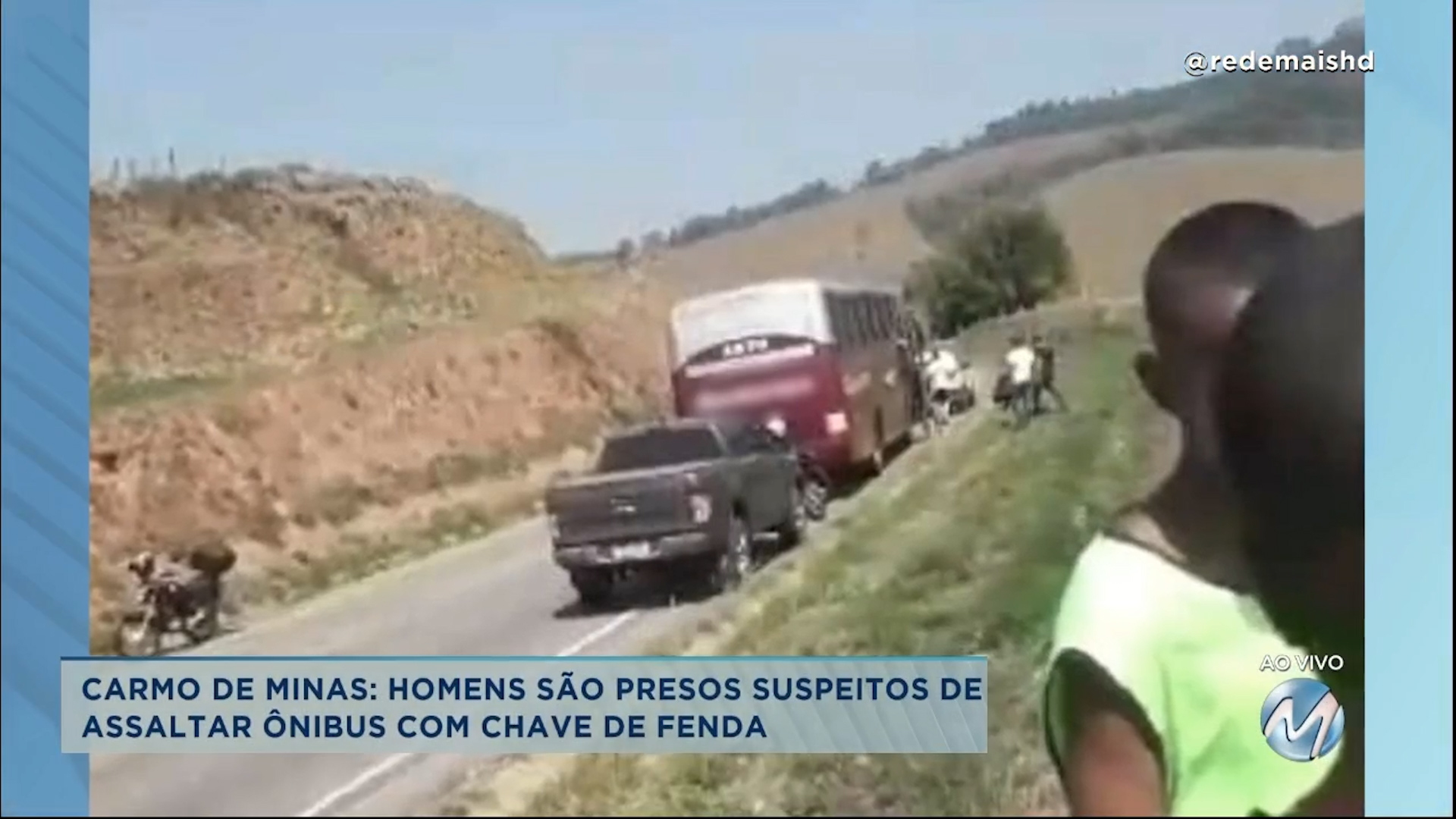 Carmo de Minas: homens são presos suspeitos de assaltar ônibus