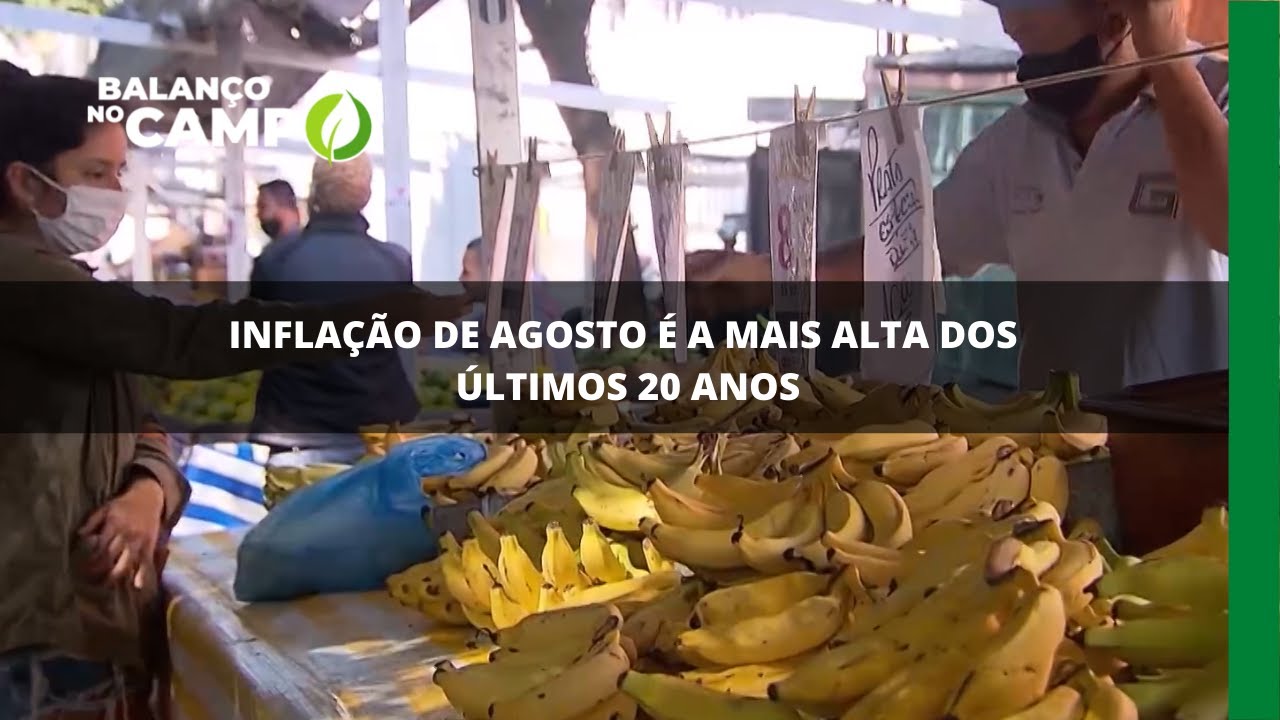Inflação de agosto é a mais alta dos últimos 20 anos
