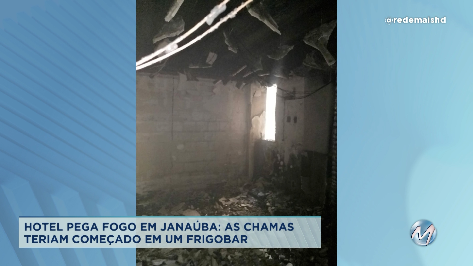 Hotel pega fogo em Janaúba: chamas podem ter começado em frigobar