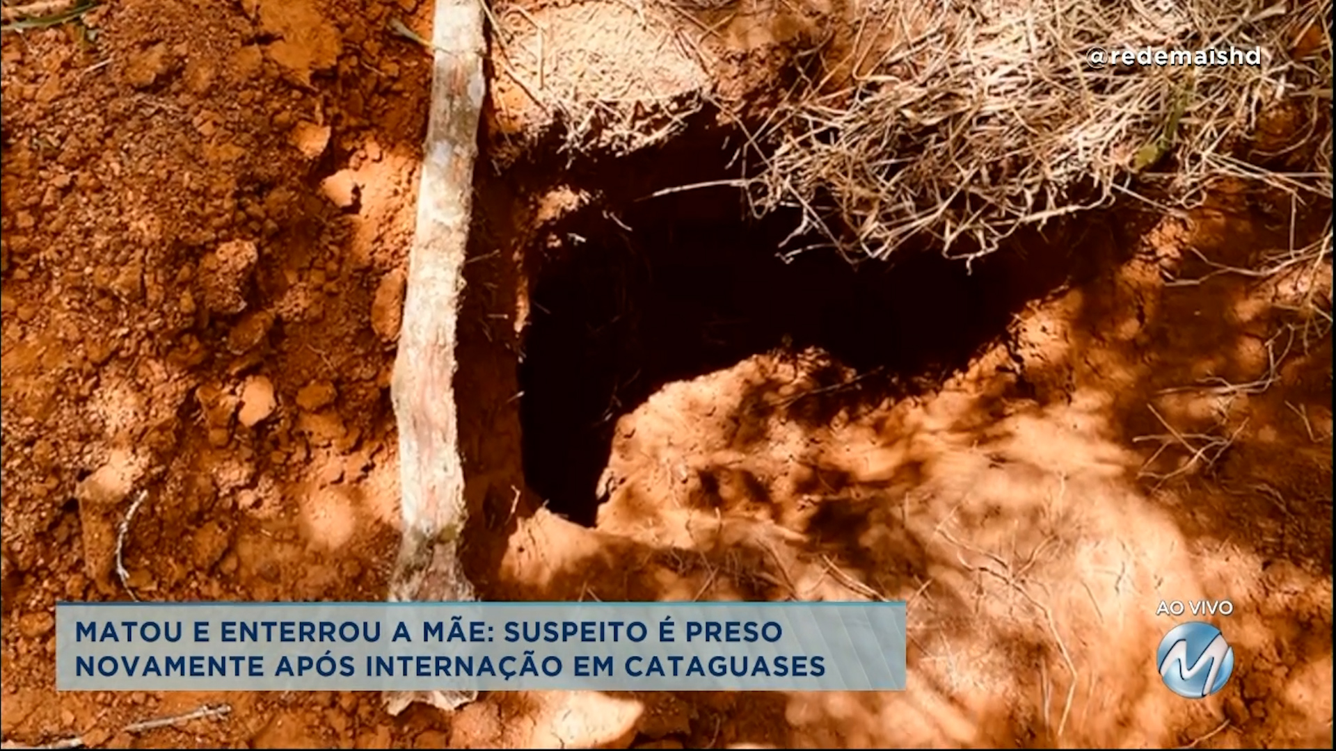 Matou e enterrou a mãe: suspeito é preso novamente após internação