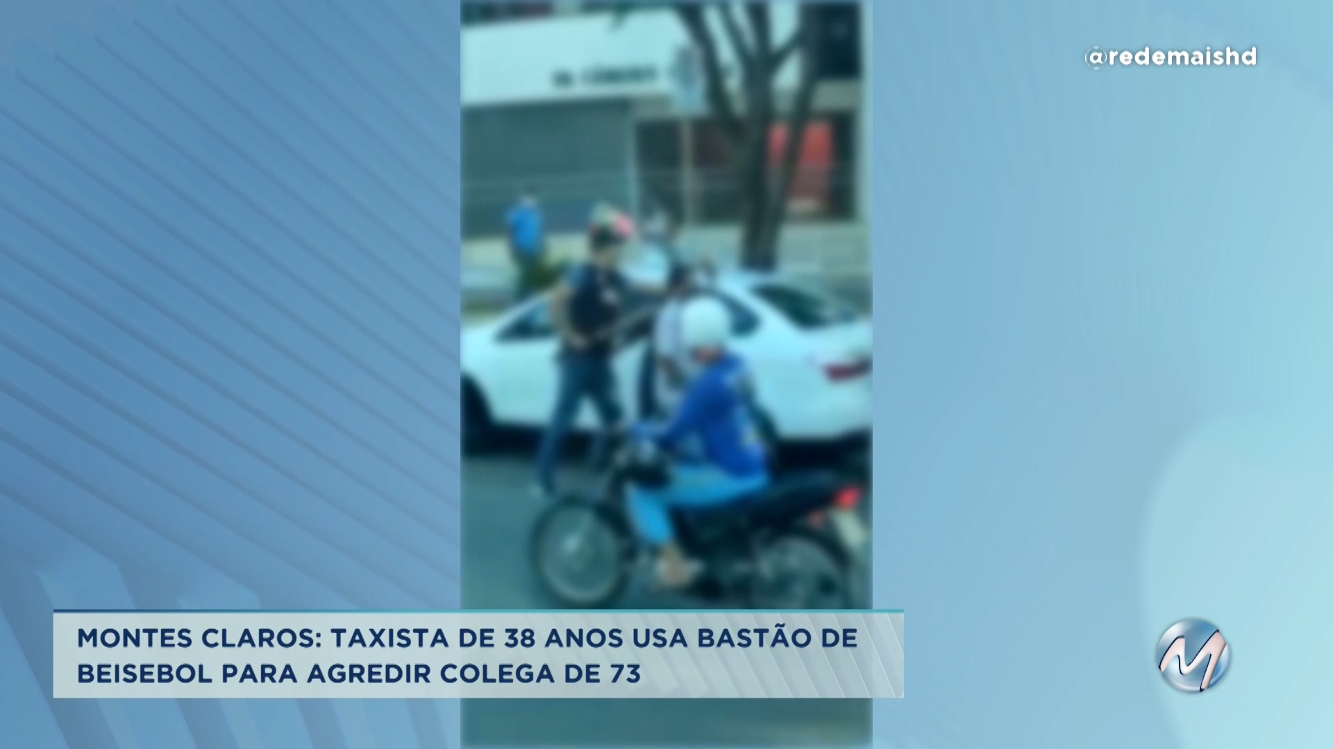 Taxista usa bastão de beisebol para agredir um colega em Montes Claros