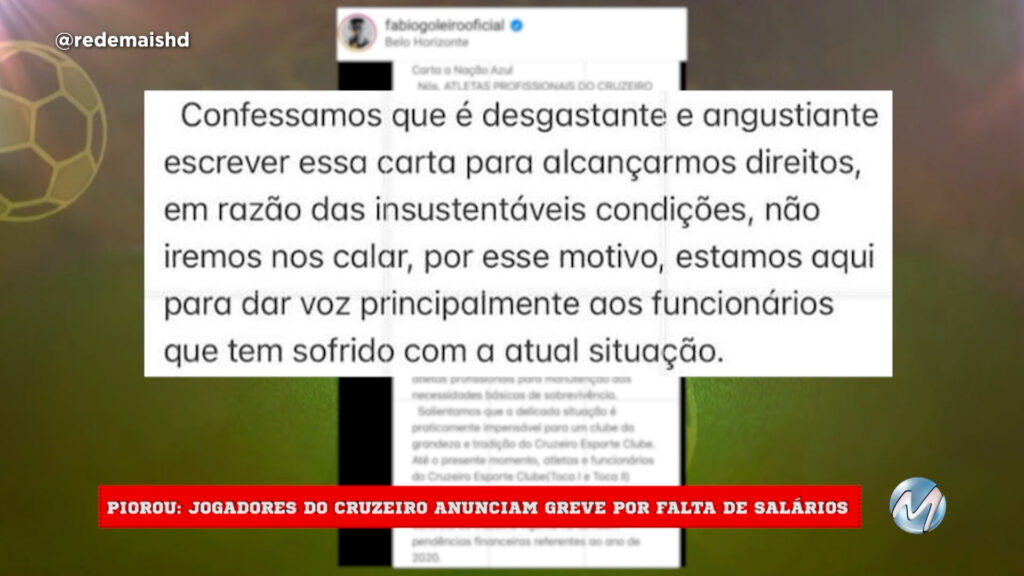 Greve no Cruzeiro e o Brasileirão