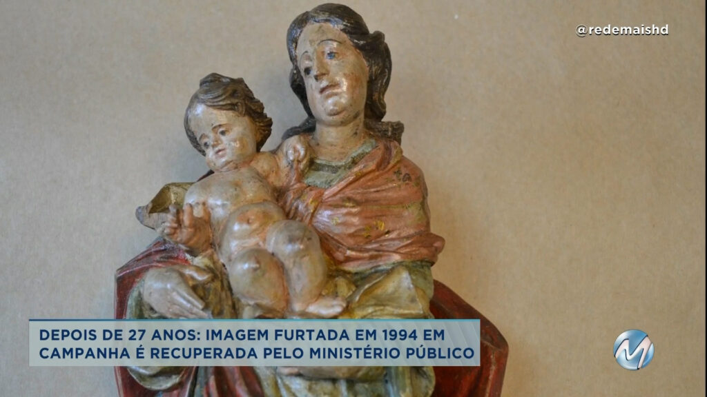 Depois de 27 anos: Ministério Público recupera imagem de santa furtada em Campanha