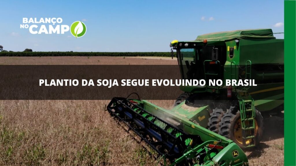 Plantio da soja atinge 86% no Brasil
