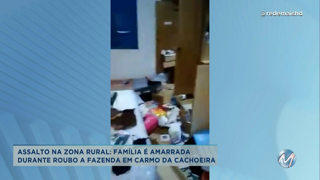 Família é rendida e amarrada por criminosos durante assalto na zona rural de Carmo da Cachoeira