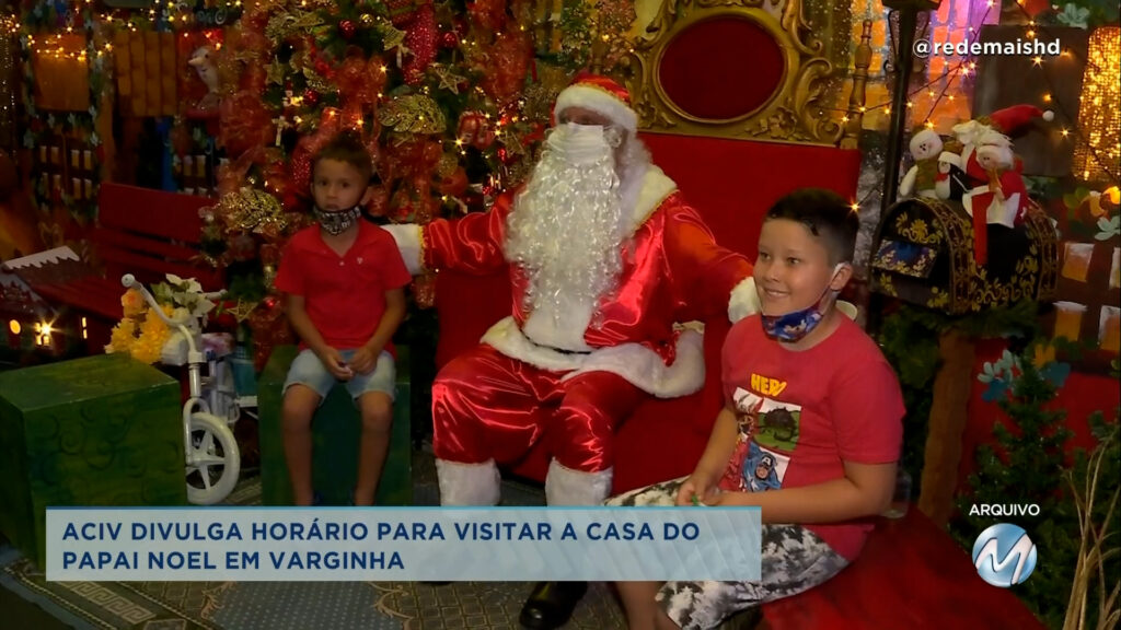 ACIV divulga horário para visitar a casa do Papai Noel em Varginha