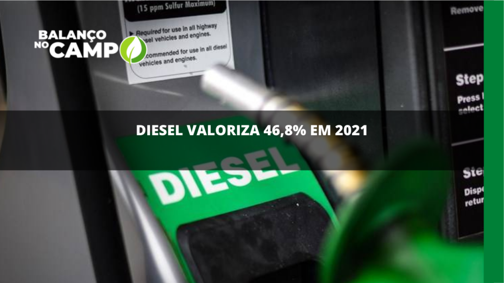 Diesel valoriza 46,8% em 2021