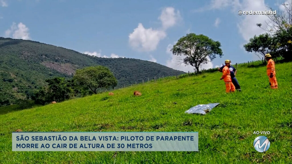 Piloto de paraglider morre após queda em São Sebastião da Bela Vista