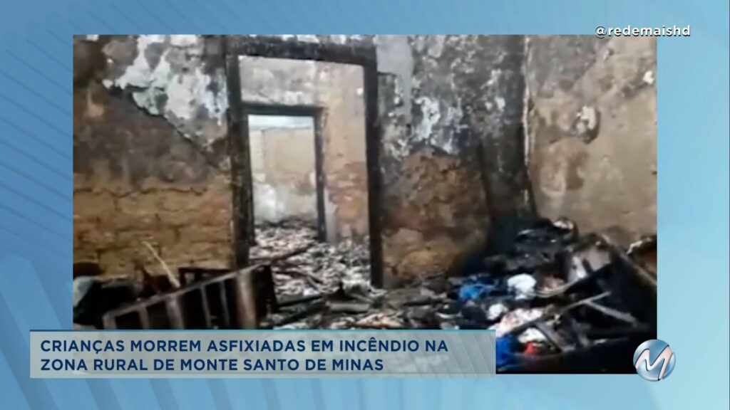 Monte Santo de Minas: crianças morrem asfixiadas em incêndio na zona rural