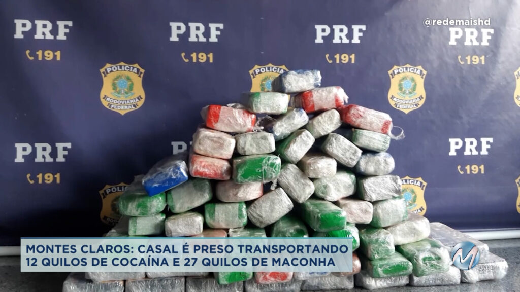 Montes Claros: polícia apreende maconha e cocaína na BR-251.