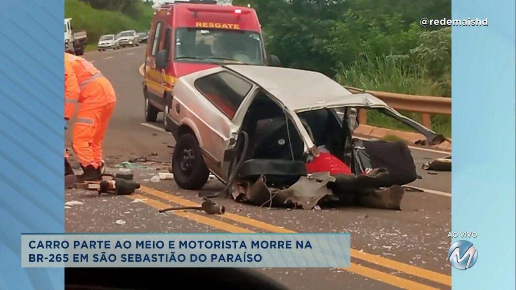 São Sebastião do Paraíso: motorista morre na BR-265.