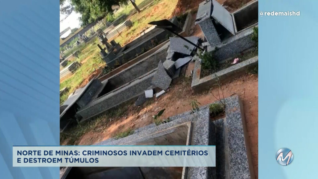 Pirapora: túmulos são violados em cemitério da cidade.