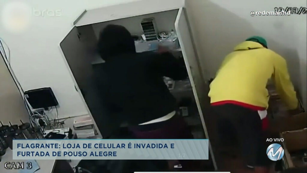 Pouso Alegre: loja de celulares é furtada.