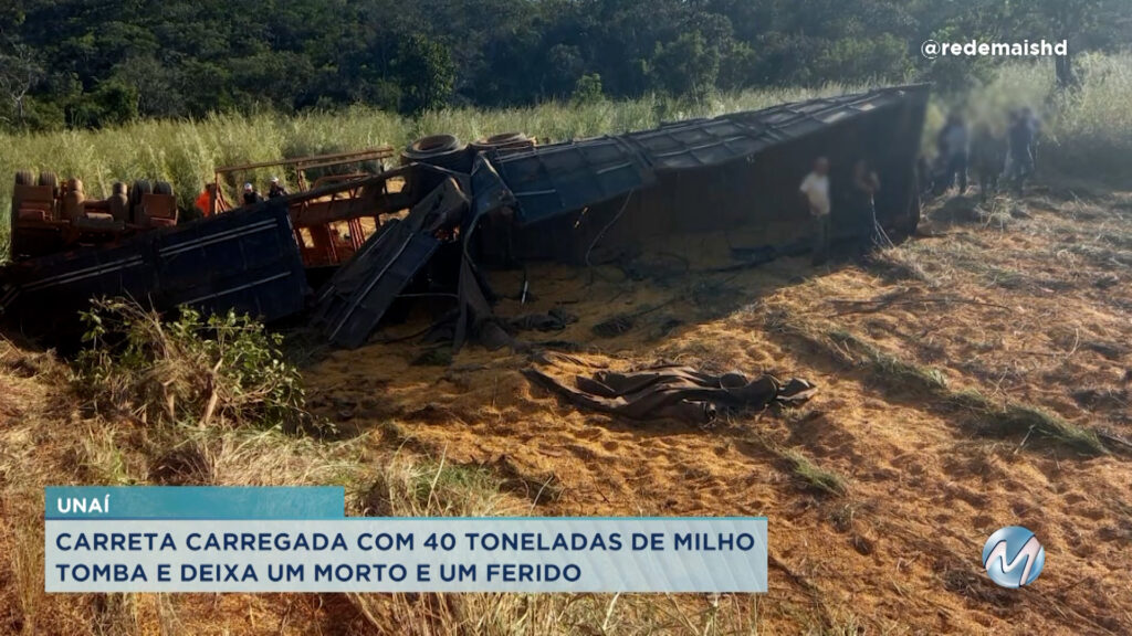 Noroeste de Minas: acidente deixa uma pessoa morta e um homem ferido em Unaí