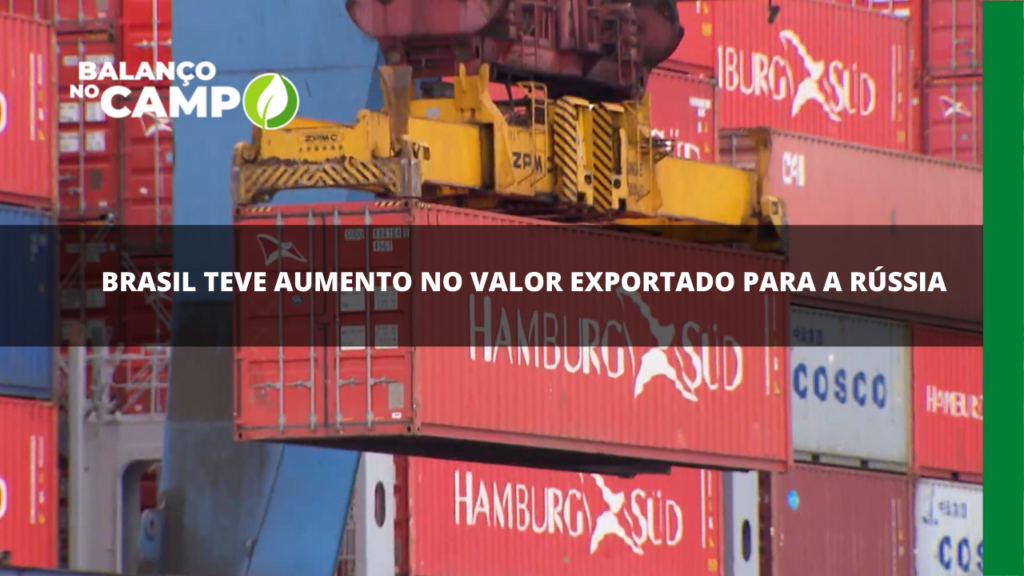 Brasil teve aumento no valor exportado para a Rússia