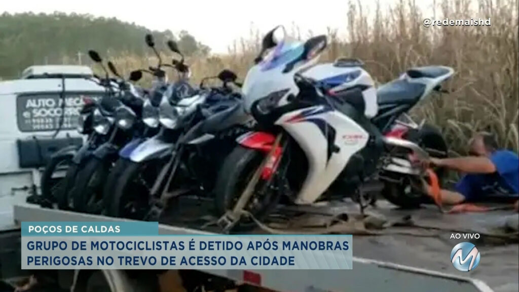 Motociclistas são detidos por direção perigosa em Poços de Caldas