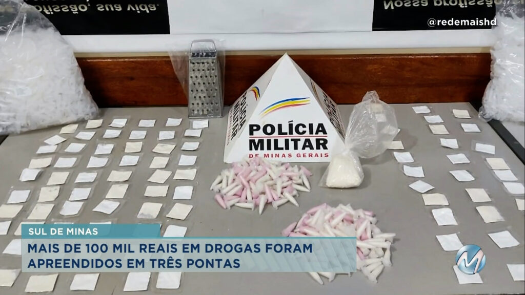 Mais de R$ 100 mil em drogas são apreendidos pela Polícia Civil em Três Pontas