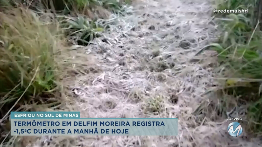Onda de frio: temperaturas despencam no Sul de Minas