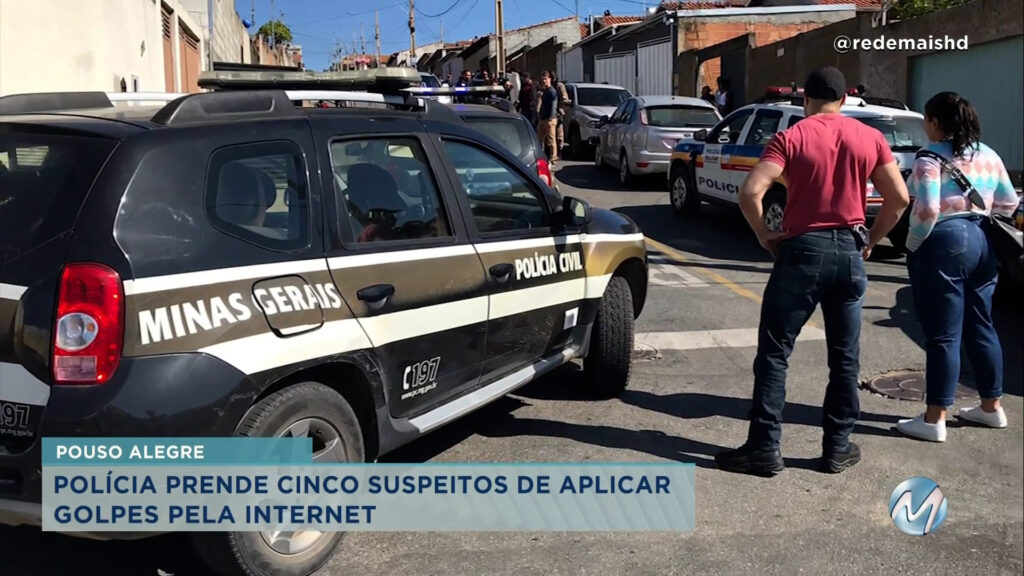 Golpes na internet: cinco pessoas são presas em Pouso Alegre