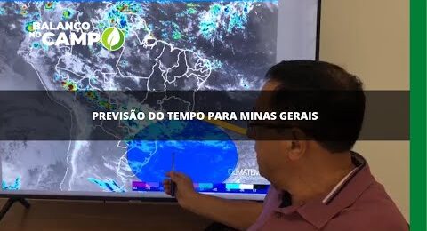 Previsão do tempo para Minas Gerais