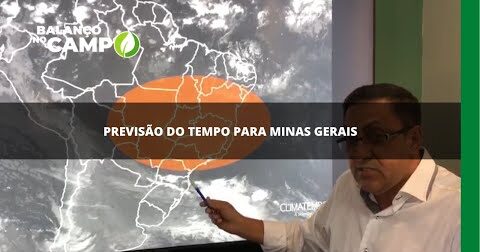 Previsão do tempo para Minas no fim de semana