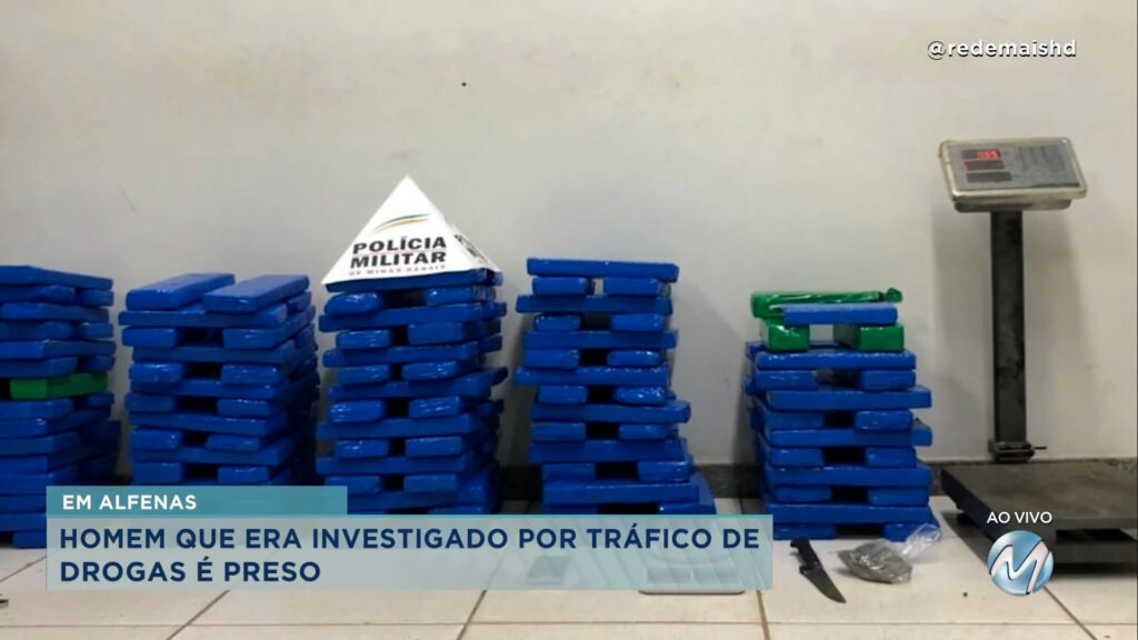 Alfenas: homem investigado por tráfico de drogas é preso