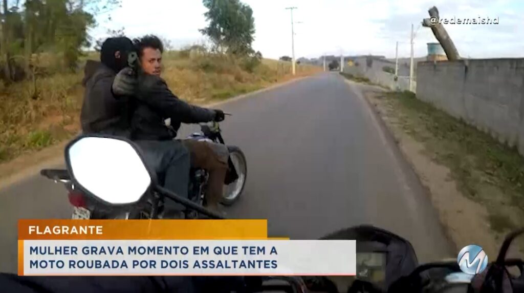 Flagrante: Câmera no capacete registra assalto a motociclista