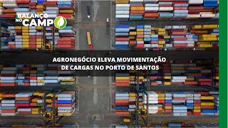 Agronegócio eleva movimentação de cargas no Porto de Santos