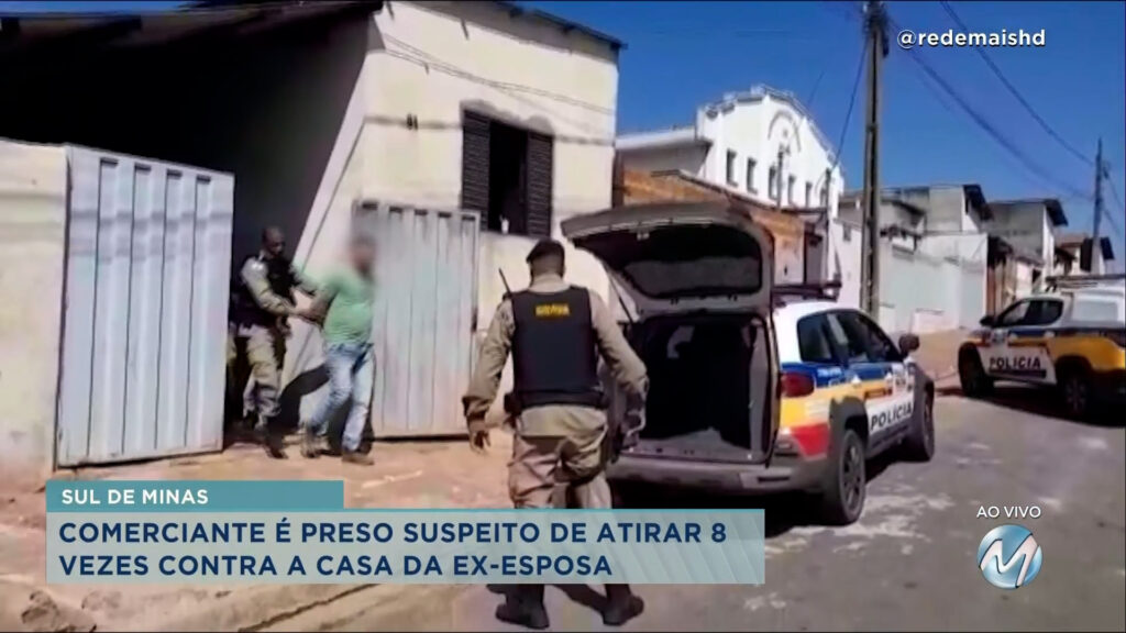 Comerciante é preso em Três Pontas após atirar na casa da ex- em Varginha