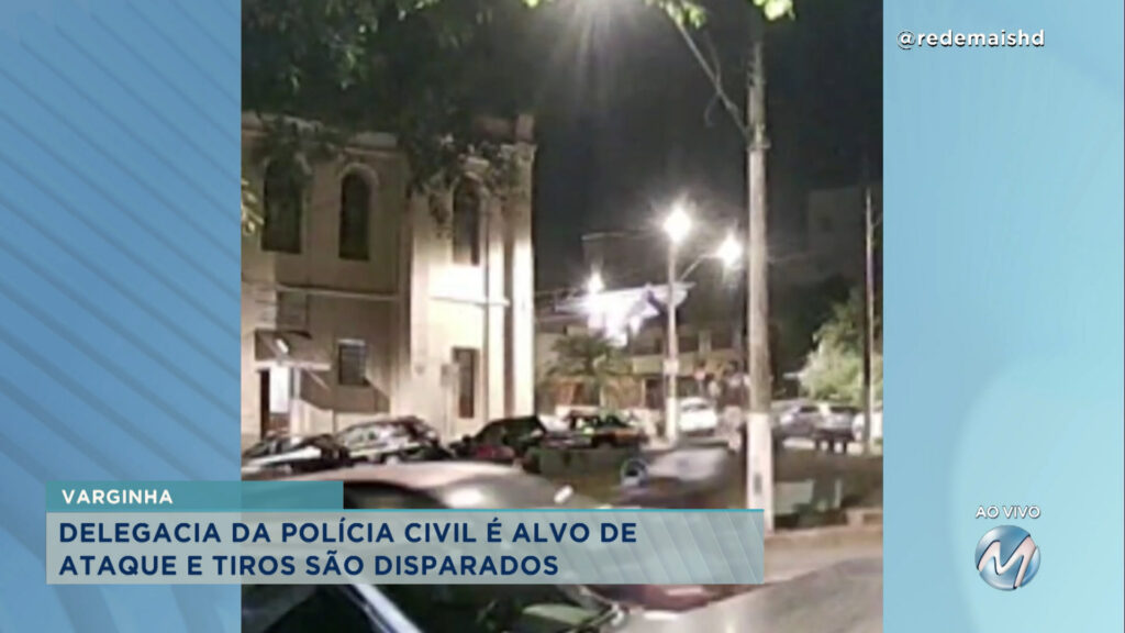 Vídeo: criminosos disparam contra prédio da delegacia em Varginha