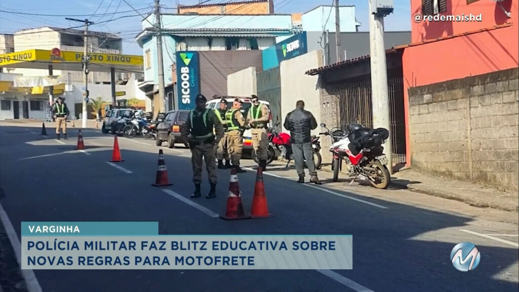 Varginha: PM faz blitz educativa nas ruas da cidade