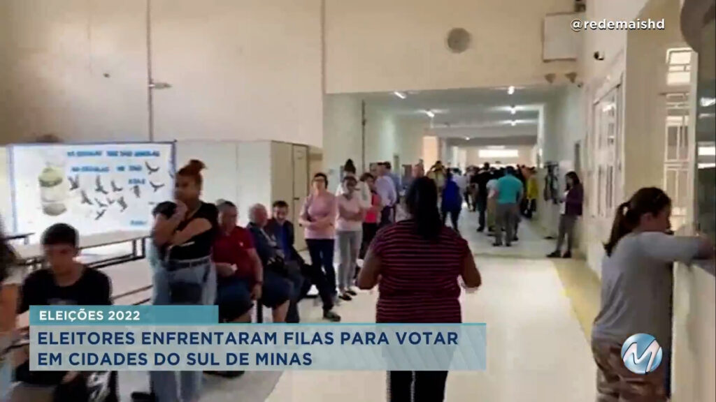 Eleições 2022: eleitores enfrentaram filas em diversas cidades no Sul de Minas