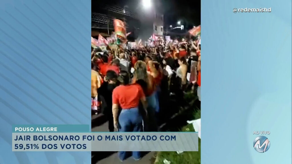Eleições 2022: Jair Bolsonaro é o mais votado em Pouso Alegre