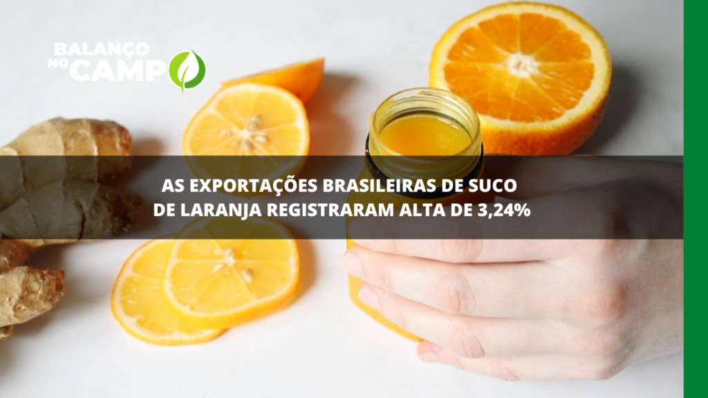 Exportações de suco de laranja em alta